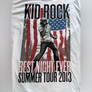 Kid Rock "Best Night Ever" 2013 Concert T Shirt Men's XL NWOT
